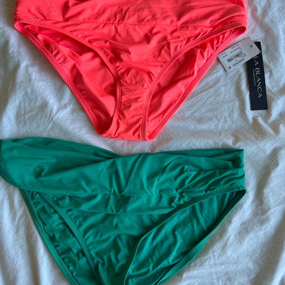 La Blanca Neon Pink Bikini Bottoms